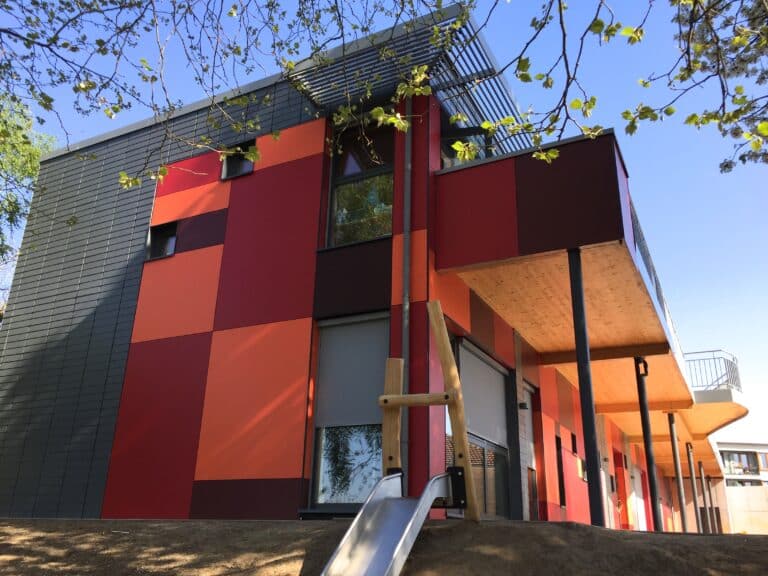 ARCHI NORD-SUD - Nouvelle école maternelle passive structure et isolation bois à Jette prix Publica Awards 2018 ©Archi Nord-Sud