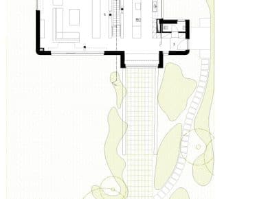 Jean-Paul Hermant Architectes - Plan: benedenverdieping
