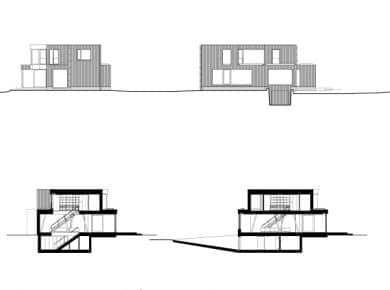 Jean-Paul Hermant Architectes - Plan: sneden & gevels