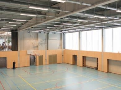 Sportcentrum Jette Foto©Marc Detiffe / LD2 Architecture