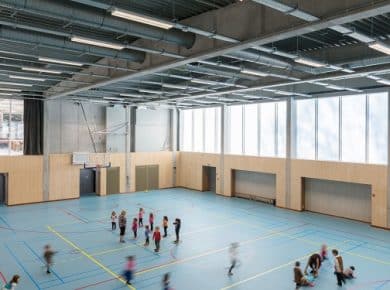 Sportcentrum Jette Foto©Marc Detiffe / LD2 Architecture