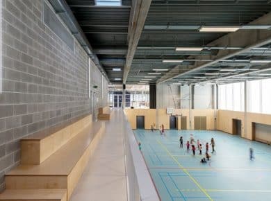 Sportcentrum Jette Foto©Marc Detiffe / LD2 Architecture