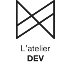 latelier dev logo & title